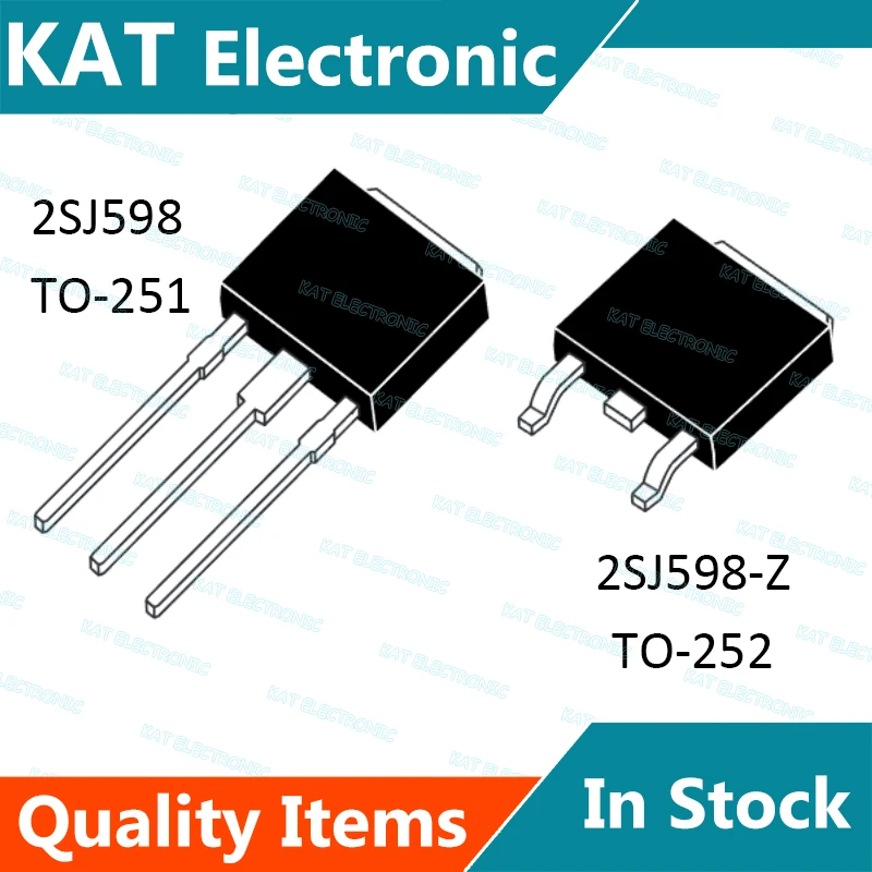 Conmutación de P-CHANNEL de potencia MOS FET, J598 2SJ598 TO-251 2SJ598-Z TO-252, lote de 5 unidades