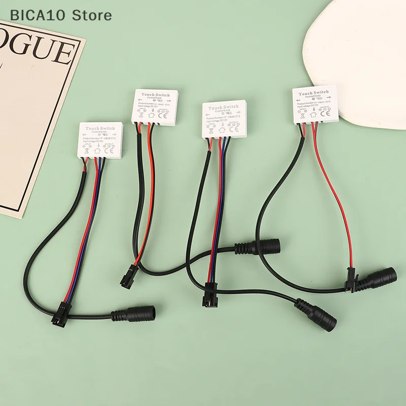 Touch Sensor Switch 12V 1/3A 24/36W LED Smart Single Key Mirror Light Switch Touch Dimmer Switch For Bathroom Mirror