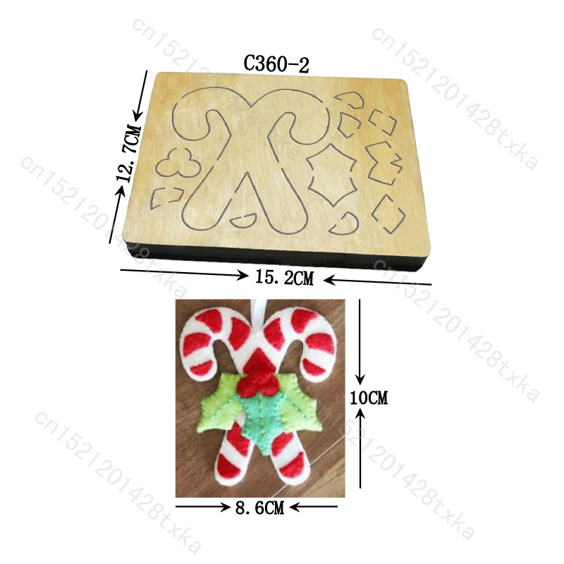 

New Christmas candy stick Wooden Die for Scrapbooking, Cutting Dies, C360-2