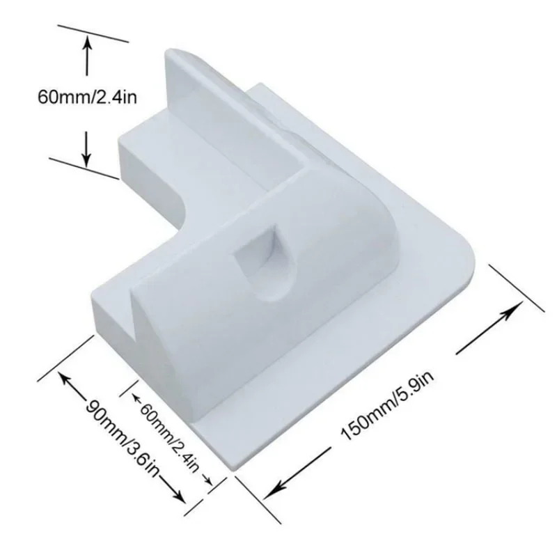 Solar Panel Corner Side Bracket Edge Fixed Four-piece ABS Plastic Mounting Corner Bracket for RV Yacht Roof Photovoltaic System