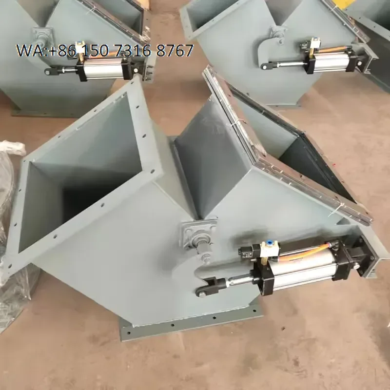Three-way Material Splitter Diverter Valve for Powder Granule Conveying