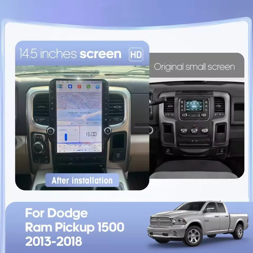 

For Dodge Ram 2013-2019 Car Radio GPS Navigation Stereo Android Auto Multimedia Player Carplay Tape Recorder Head Unit