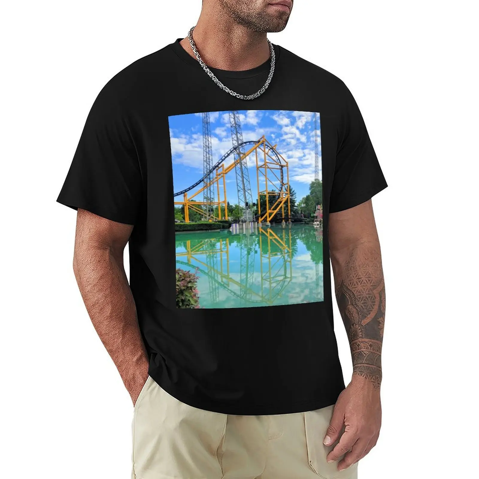 Steel Curtain at Kennywood Park T-Shirt Casual Trendy Streetwear Tee Shirt