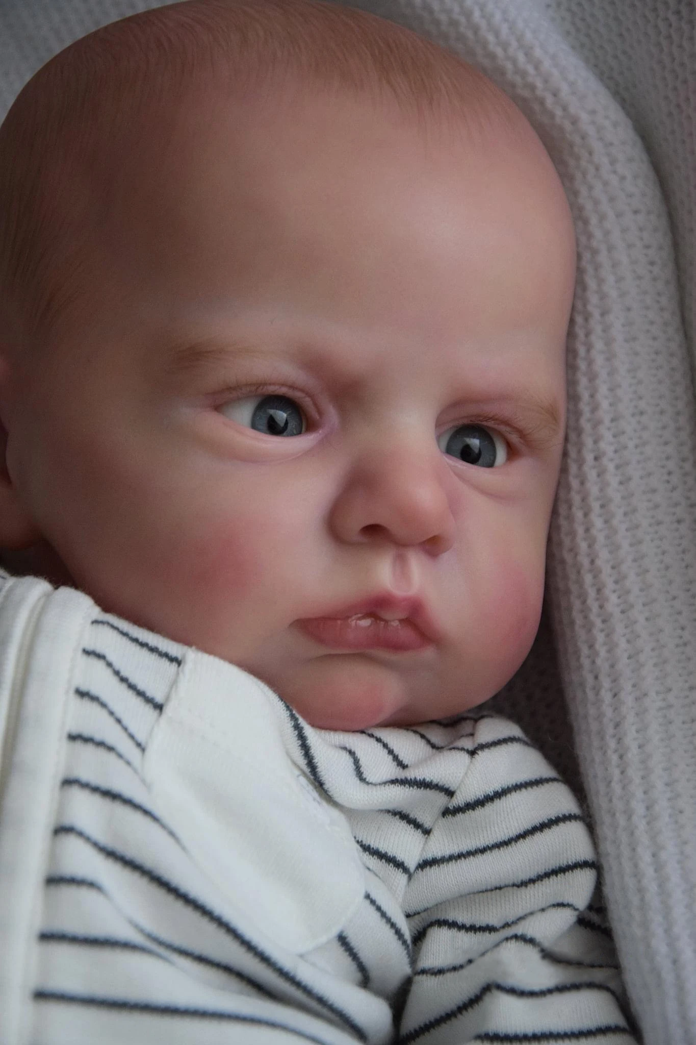 

NPK 24 Inch Toddler Reborn Doll - Cameron High Quality Art Doll with Painted Hair 3D Skin Visible Veins New Popular Model