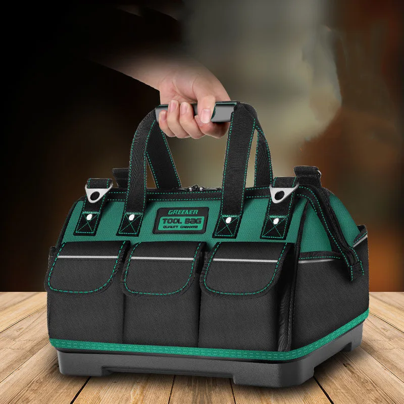 Wear-resistant electrician tool bag woodworking repair canvas bag thickened durable large-capacity waterproof storage bag