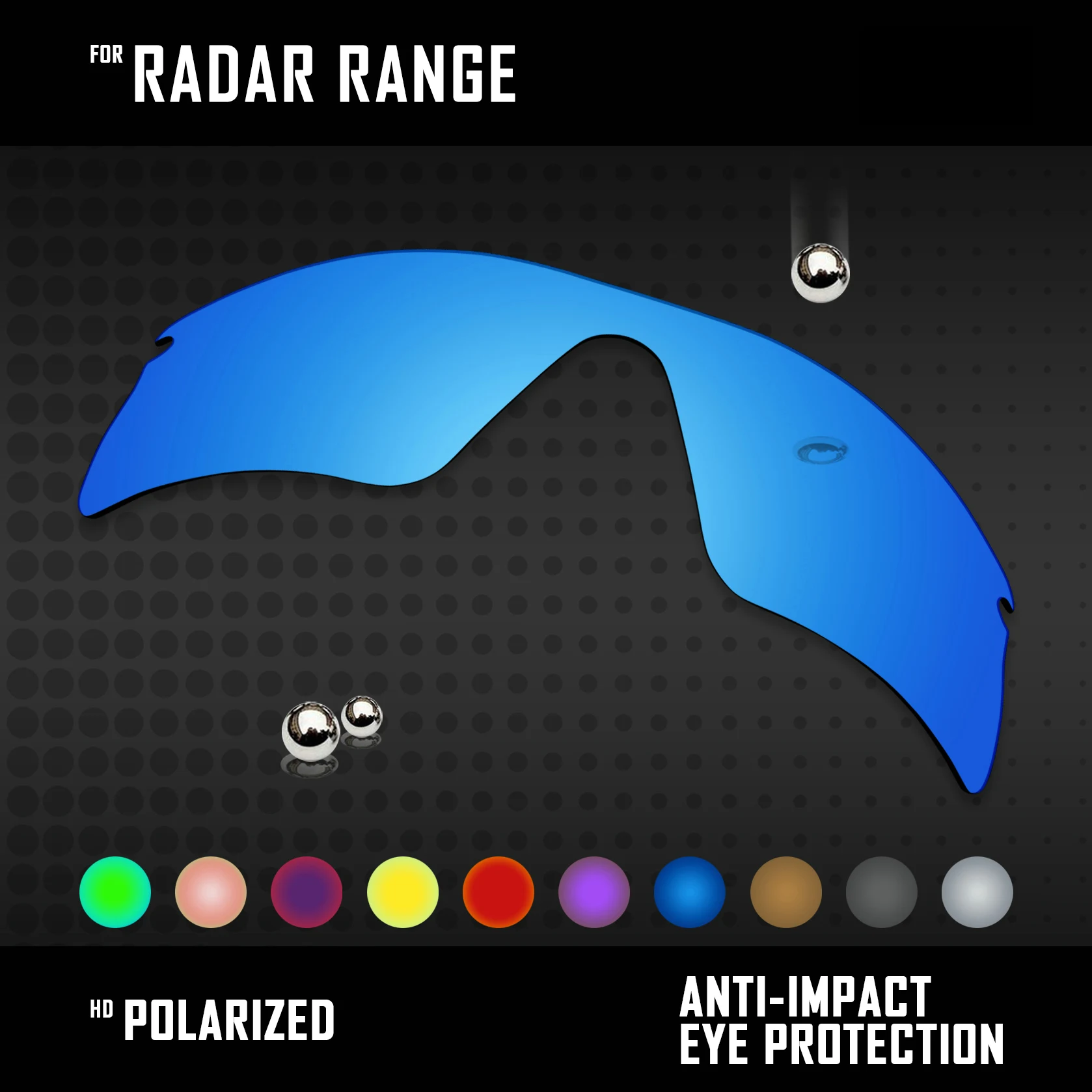 

OOWLIT Polarized Lenses Replacements For Oakley Radar Range Sunglasses - Multi Colors