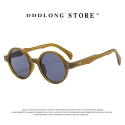 DDDLONG Retro Fashion Round Punk Sunglasses Women Men Sun Glasses Classic Vintage UV400 Outdoor Party Shades D422