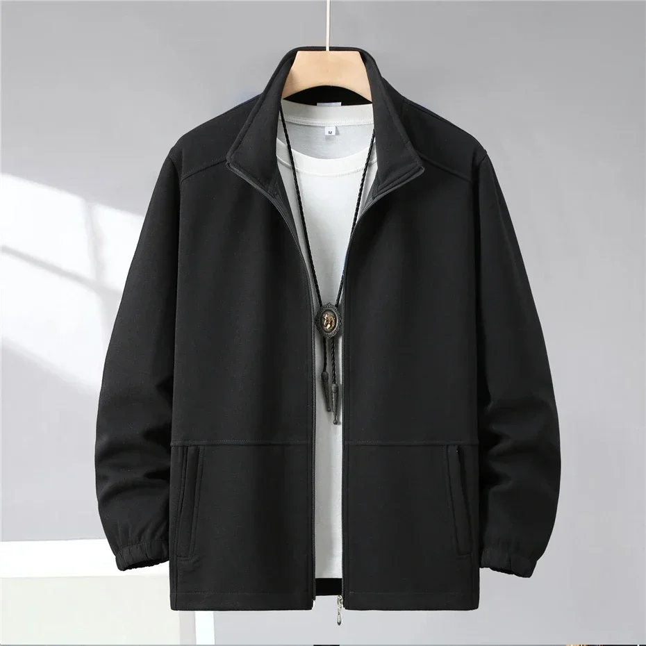 

DIANRUO 12XL куртки больших размеров мужские однотонные куртки пальто модная повседневная куртка с воротником-стойкой vêtement homme
