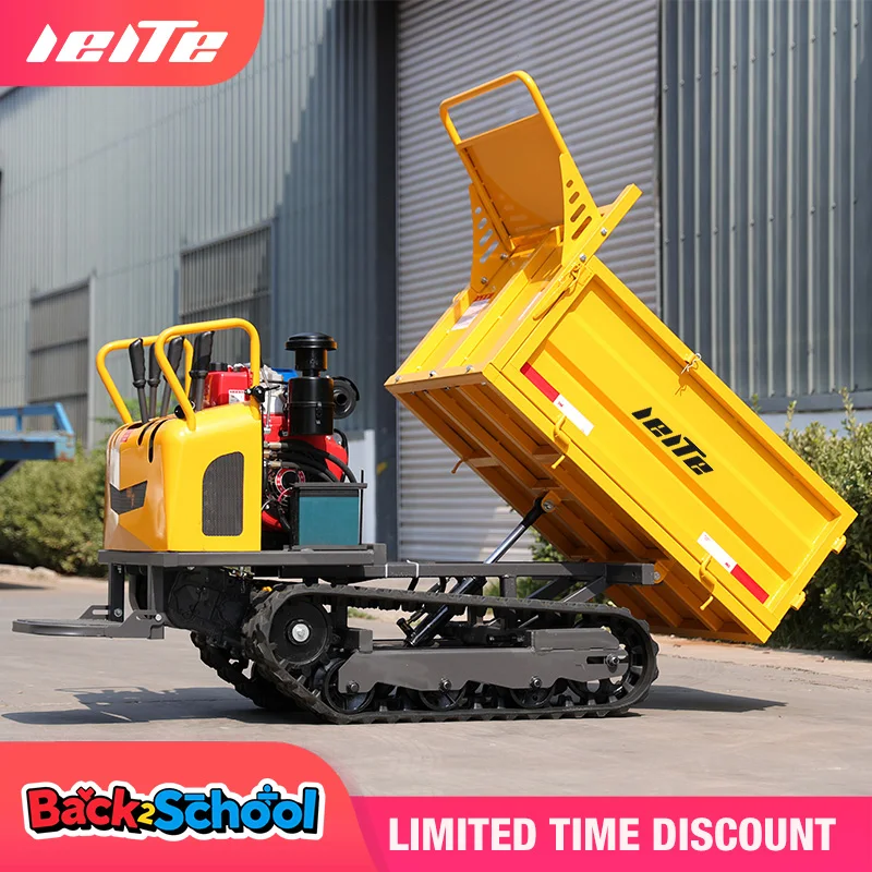 Multi-Functional MINI TRACK Dumper 0.8 ตัน Crawler MINI รถบรรทุก Dumper สําหรับพื้นที่ภูเขา 800kg Micro MINI Dumper รถบรรทุกที่กําหนดเอง