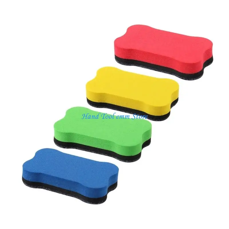 H37F 4 pièces gommes à sec magnétiques gomme pour tableau blanc magnétique nettoyant pour tableau coloré pour enseignants