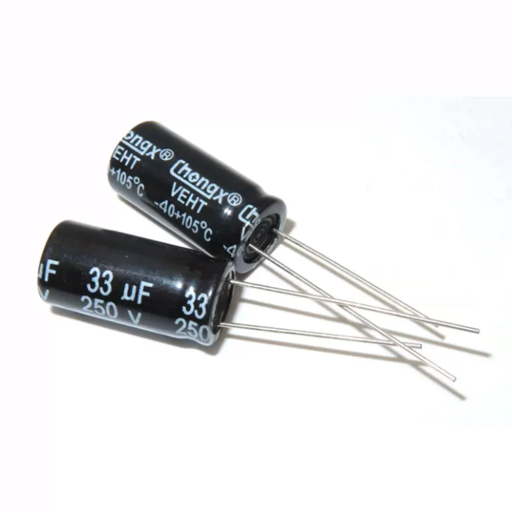 10PCS 250V33uf Volume 10*20MM Aluminum Electrolytic Capacitor 33UF/250V