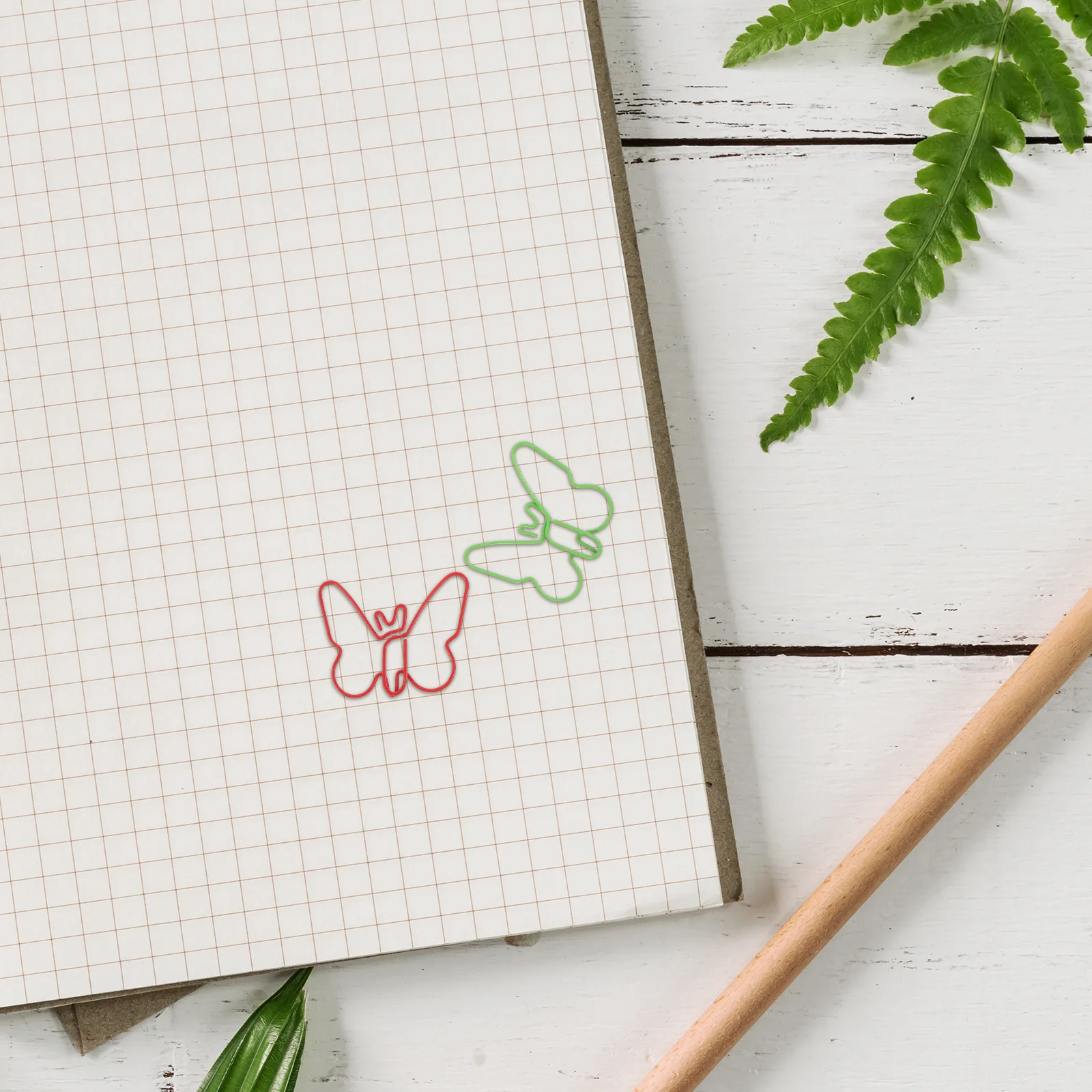 60Pcs Creative Colorful Paper Clips Butterfly Shaped Macaron Metal Clips for Office School Crafts Decorative Butterfly