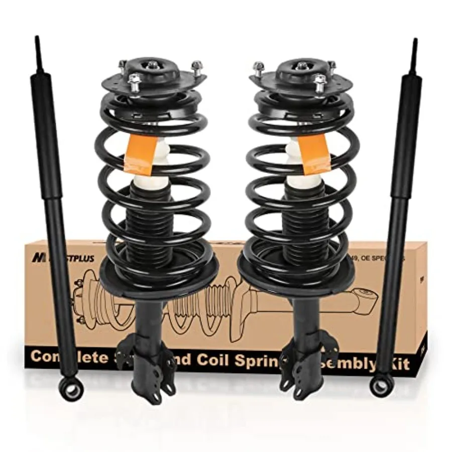 

172363 172364 344480 Set 4 Front + Rear Complete Struts Shock w/Spring Assembly Absorbers Compatible for 05-10 Sienna