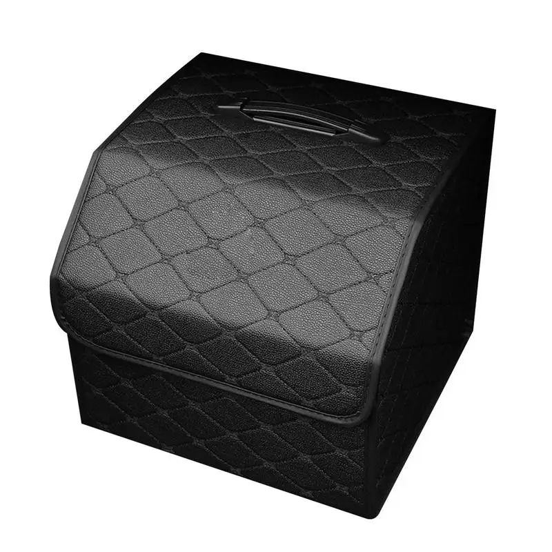 

Foldable Car Trunk Storage Box Sturdy Trunk Storage Organizer Foldable Car Storage Bag With Handle Organization Container Car