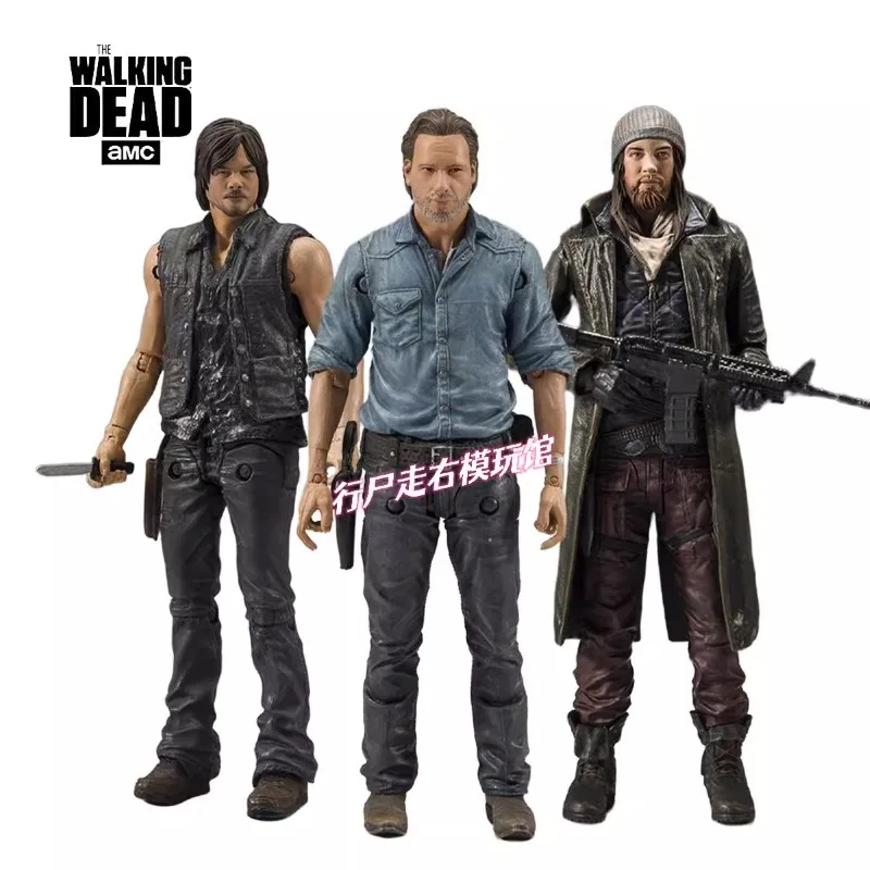 The Walking Dead Allies Deluxe Set Rick and Daryl Jesus 1/12 5