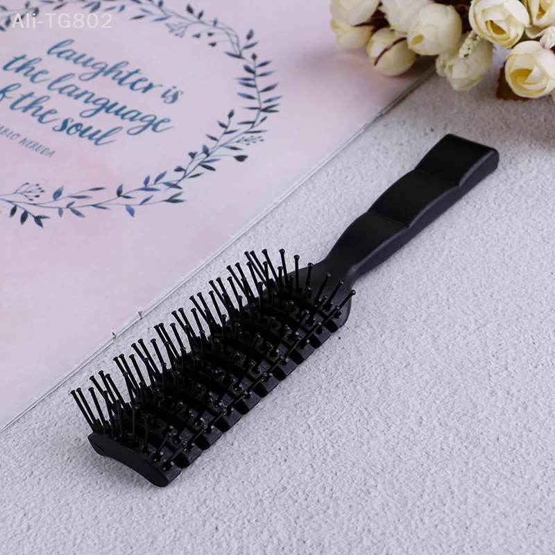 Men's Anti-Static Plastic Vent Hair Brush Comb with Massage Feature for Hair Care Ribs Comb