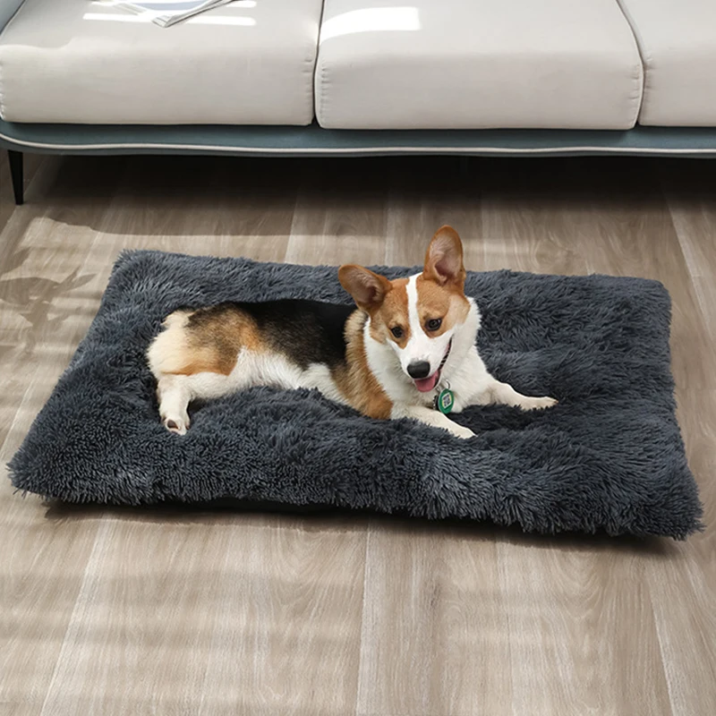 Large Dog Bed Washable Plush Pet Bed Warm Dog Cushion Sleeping Mat Comfortable Pet Mats for Small Medium Large Dogs