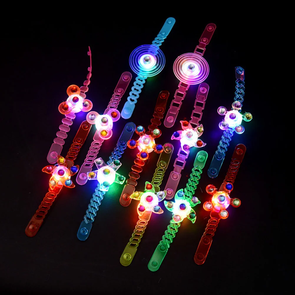 4 Pcs Communion Details for Guests Glow Bracelets Kids Luminous Wrist Band Watch Straps