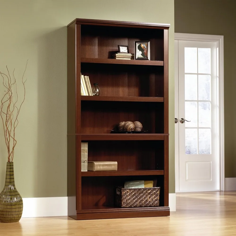 Miscellaneous Storage 5-Shelf Bookcase/ Book shelf, Select Cherry finish 13.23