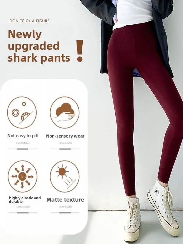 Ankang Red arkskin Women's Leggings Fitn Yoga Pants Tightening Abdomen ing Hips Sl Spor Base Layer Trousers