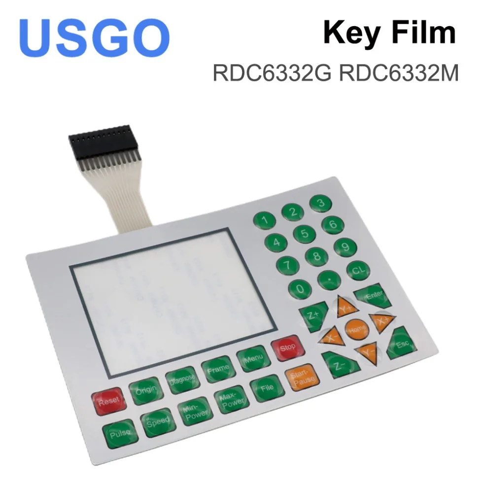 USGO Ruida Control Cards Membrane Switch for RDLC320-A RDC6332M RDC6442S RDC6332G RDC6442G Panels Key Film Keyboard Mask