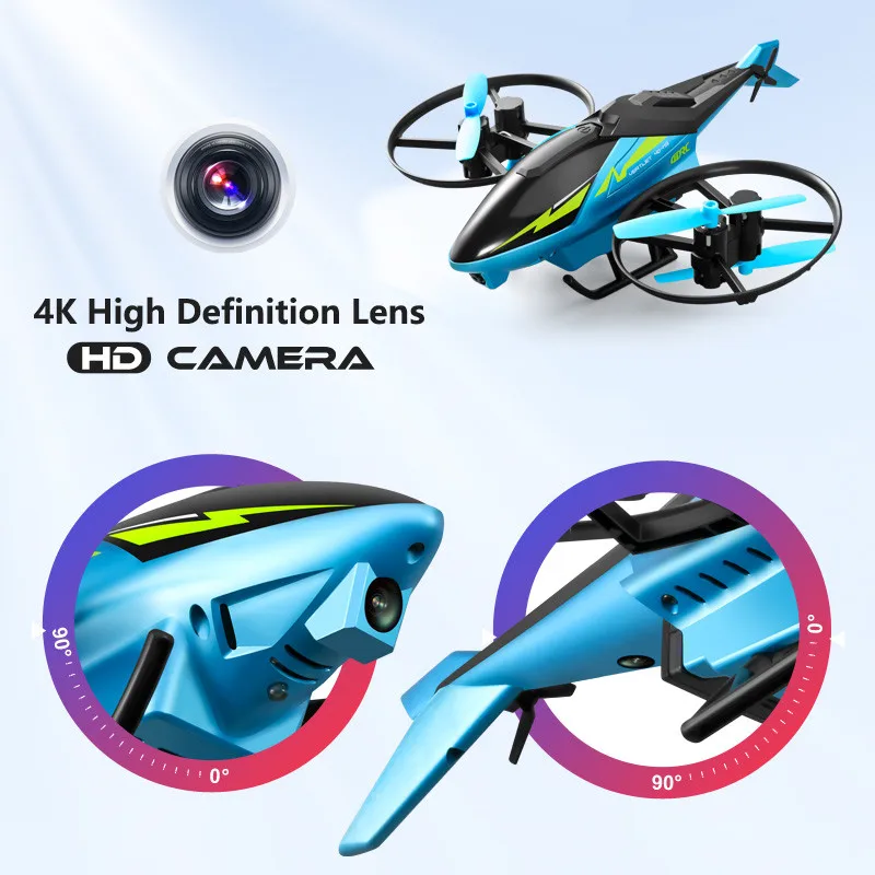 2021 NEW M3 RC Helicopter 6CH 2.4G 3D Aerobatics Altitude Hold HD Wide-angle Camera Helicoptero Control Remoto Toys drone