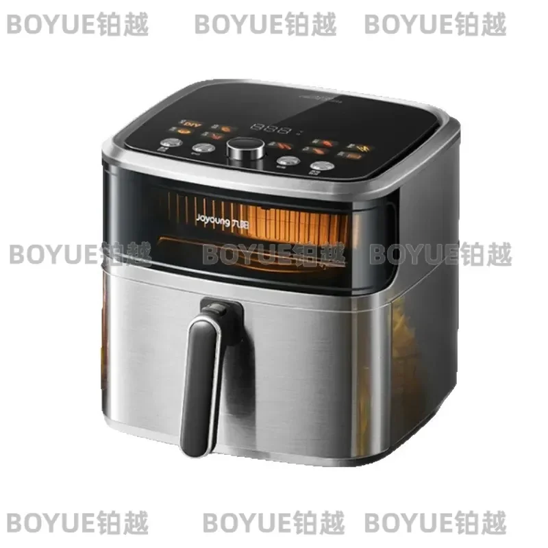 7.8L Large Capacity Air Fryer Oven Dual Heating Element No Flip Needed All Metal Inner Cavity 3D Stereoscopic Cooking
