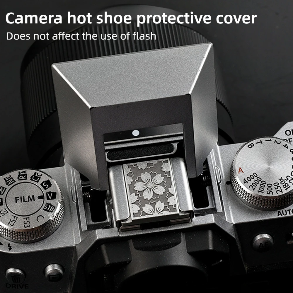 Osłona mocowania lampy błyskowej, nakładka przycisku migawki do Fuji XT5 XT50 XM5 XE5 X100VI X100FX XPRO3 XT4 XT30II XT20, akcesoria dekoracyjne — zdjęcie produktu 3
