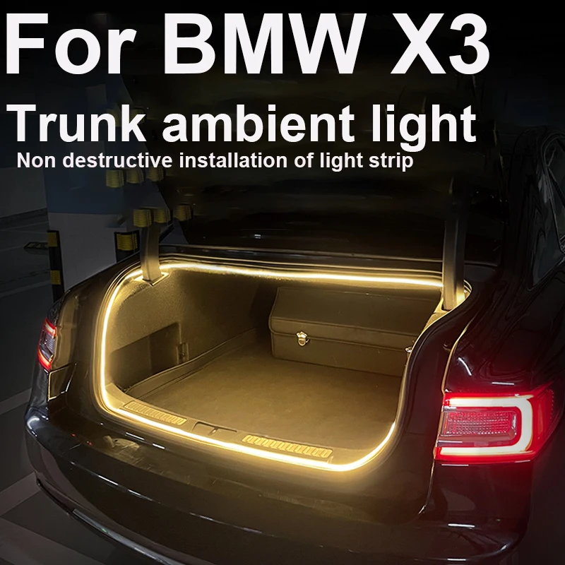 لسيارات BMW X3 مصباح جو صندوق السيارة أضواء جو السيارات الإضاءة المحيطة ملحقات معدلة