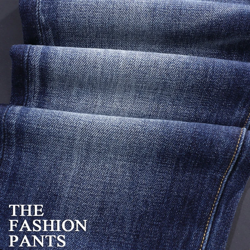 

FashionableY2K new men's jeans stretch slim fit washed vintage blue jeans high street designer hip-hop brand pants hombre