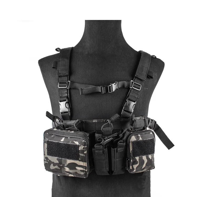 

Тактический жилет для охоты и тренировок, камуфляжный, для обеспечения безопасности на открытом воздухе, с нагрудным креплением, униформа для охраны