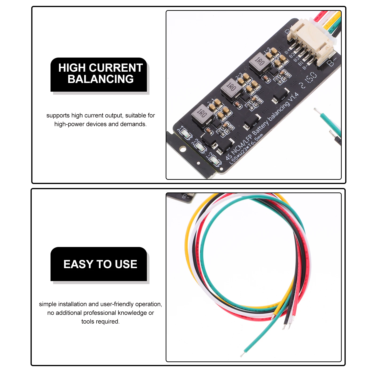 

4S Active Equalizer Lithium Board High Current Balancing Module Energy Transfer Plate For Li-Ion Accessories Large