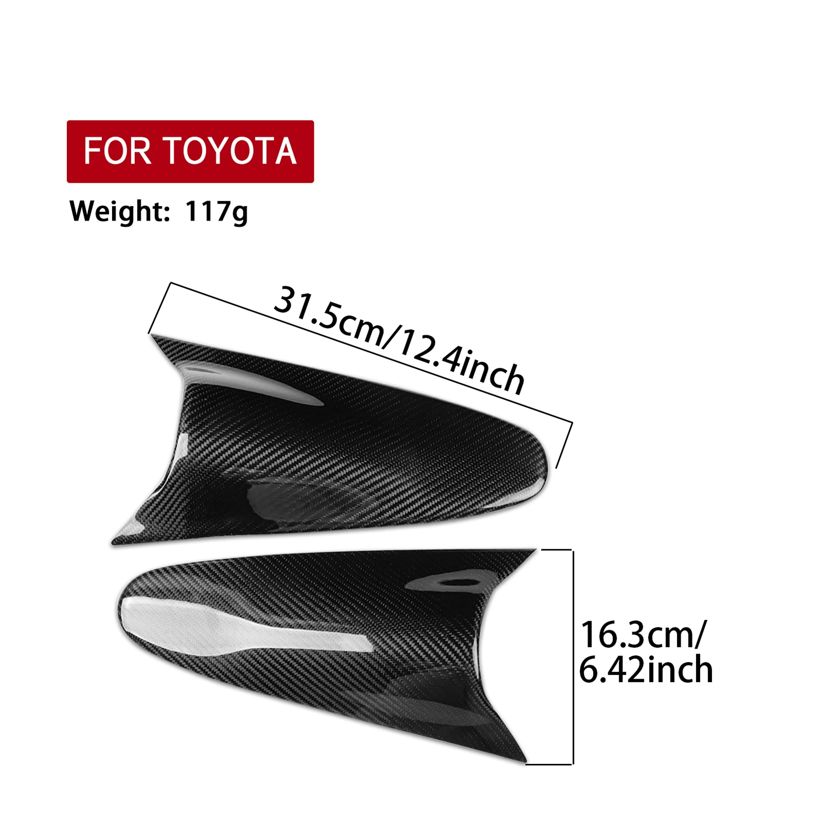 2 piezas de faro ceja cubierta de párpado frontal Panel embellecedor para Toyota Celica 2000 2001 2002 2003 2004 2005