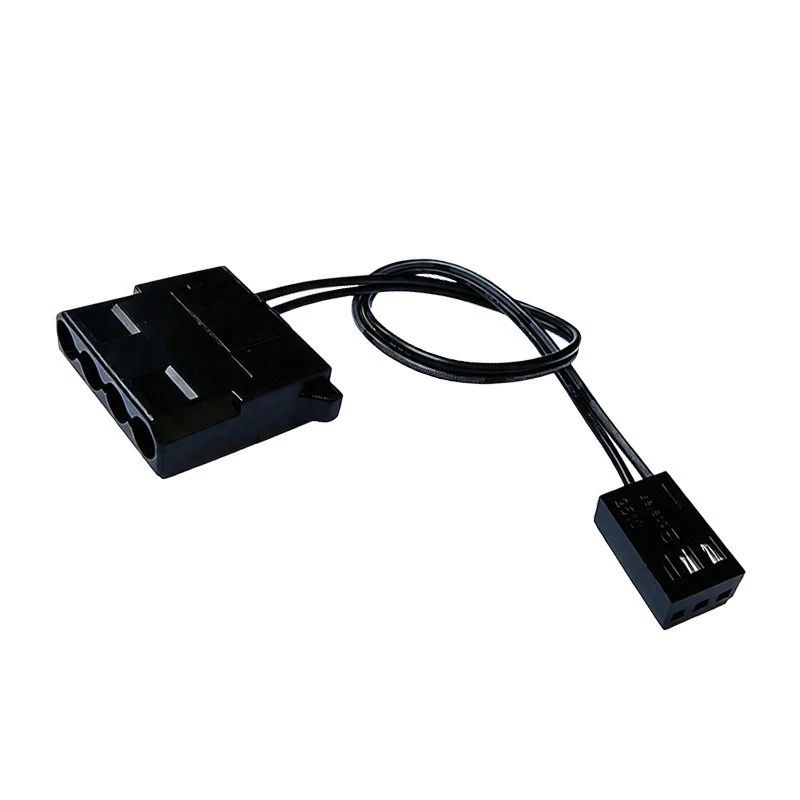 10Pcs 4Pin Molex to 2510-3Pin Fan Adapter Cable, PC Case 3Pin Cooling Fan Power Conversion Cord