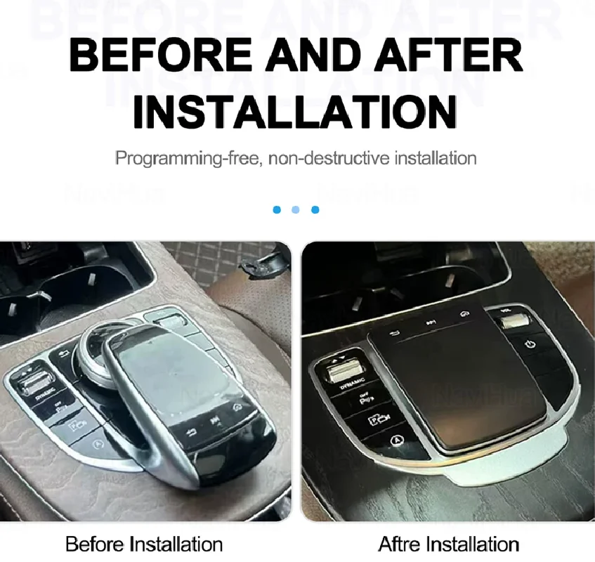 2 DIN For Mercedes Benz E-Class E300 W213 2016-2018 Car center console phone charger fast wireless charger plate charging holder