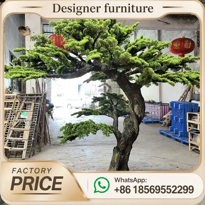 3.5M Giant Artificial Japanese Cedar Tree Large Fake Pine Bonsai For Home Decor Indoor Outdoor Garden Landscape Decoration