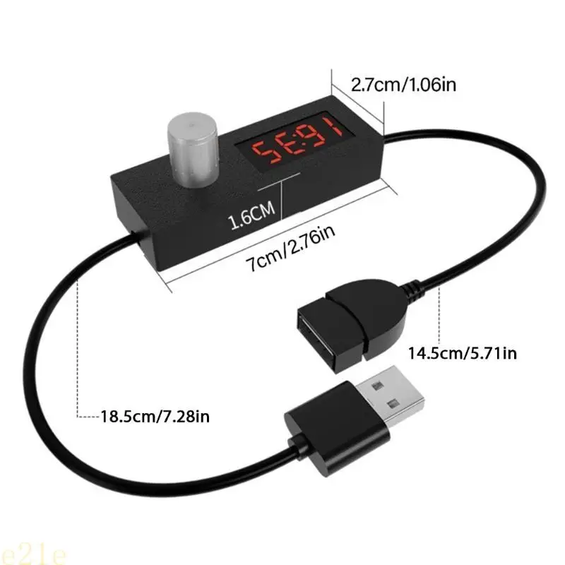

E21E Adjust USB Timer Power Off Switching for Small Appliances User Friendly Design