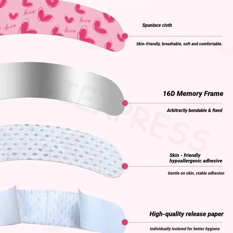 Nose Shaping Strips Flexible Self-Adhesive Comfortable Nose Contour Tools 5/10/30Pcs Great for Travel Outdoor Daily Wear