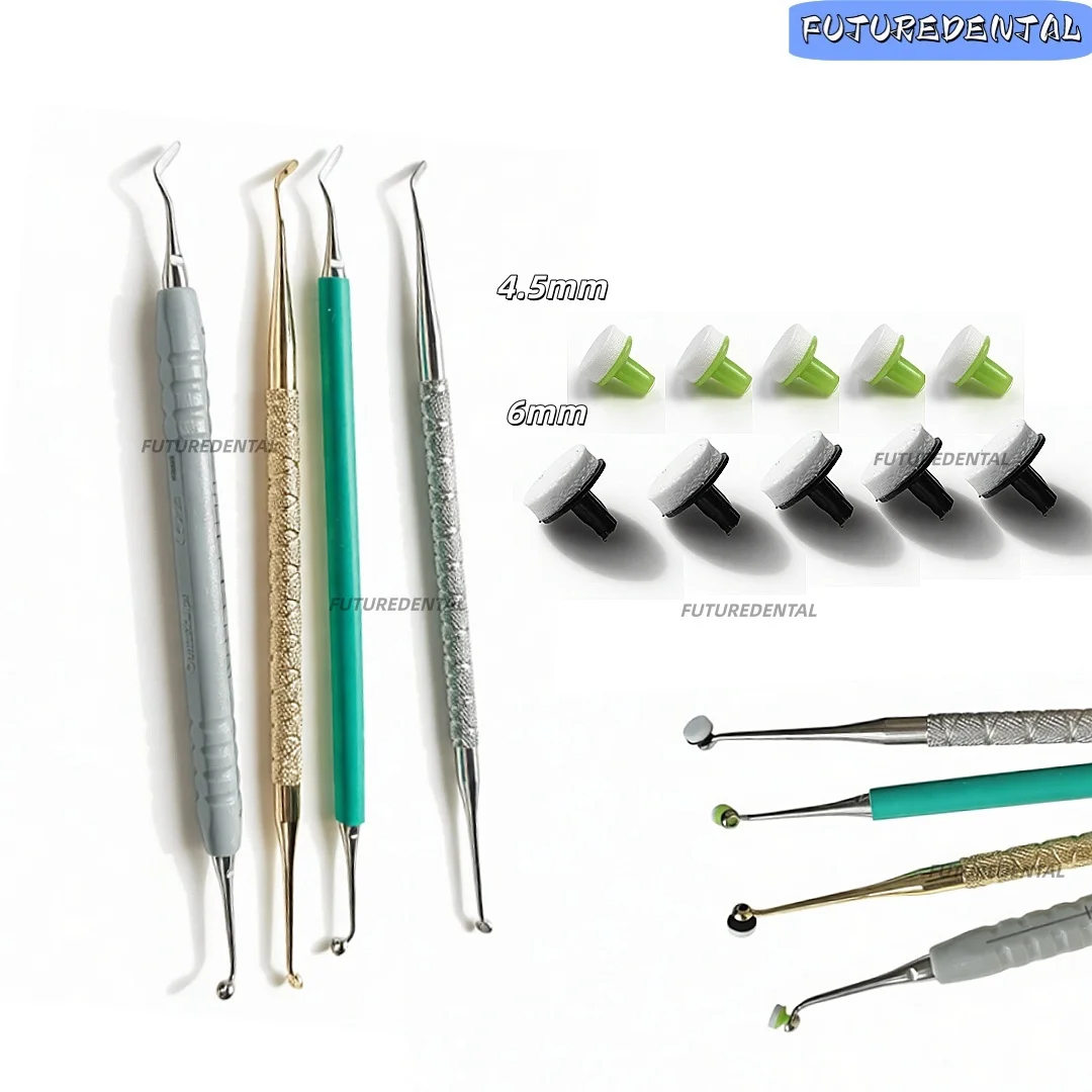 Dental Foam Pad Teeth Composite Resin Filled Kit Spatula Handle Herramientas De Moldeo, Orthodontics Materials