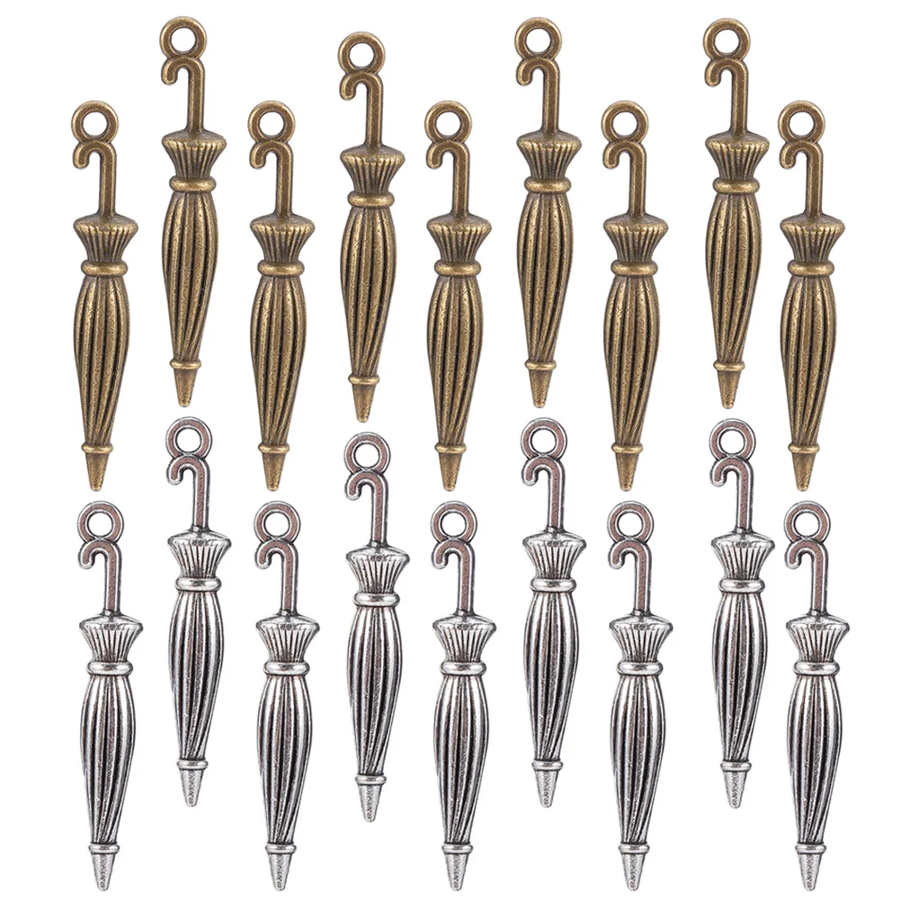 100Pcs Elegant Umbrella Charms Jewelry Making Pendant Accessories for DIY Necklace Bracelet Crafts Umbrella Pendant