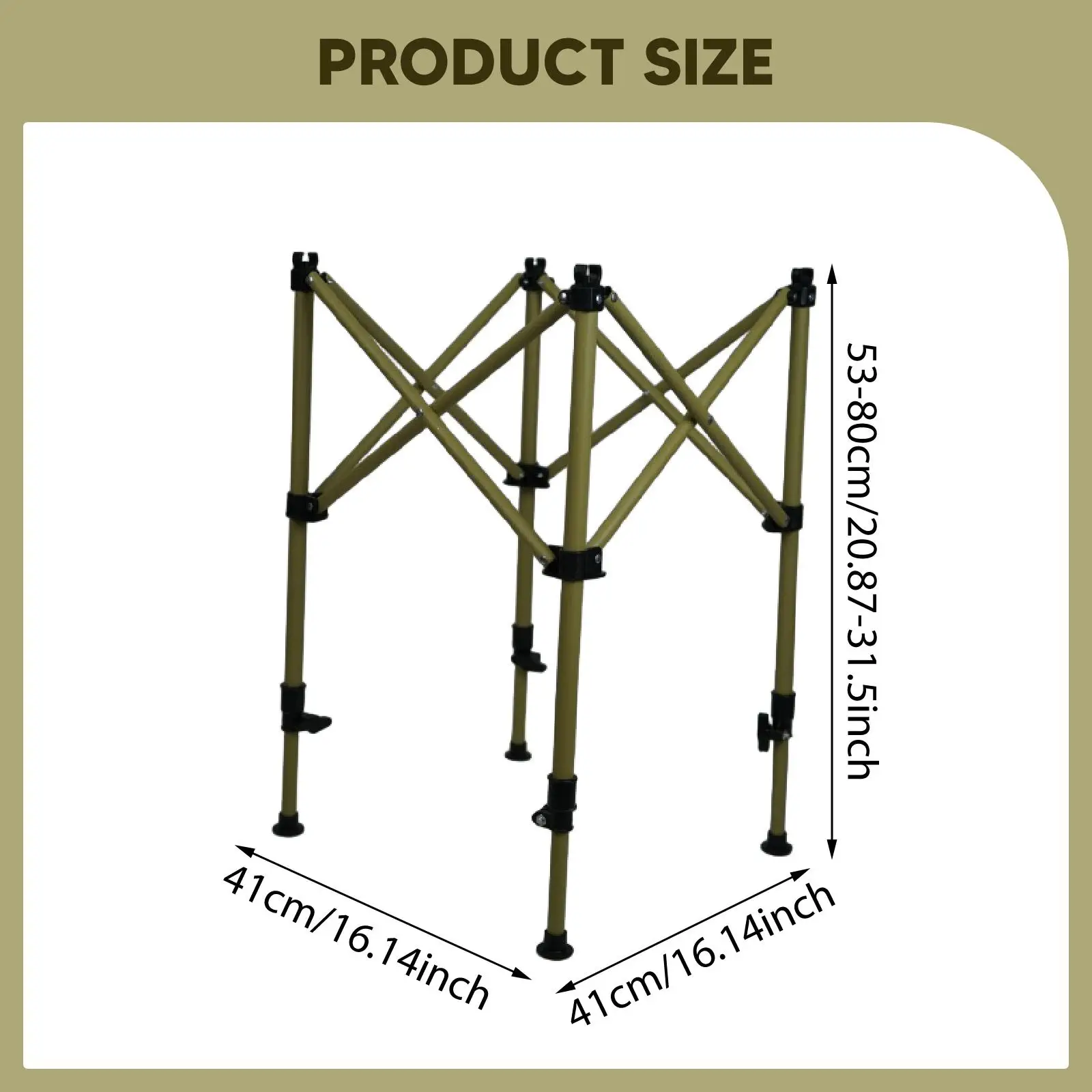 Telescopic Folding Table Leg Riser Adjustable Steel Support Bracket Space Saving Stand for Home Portable Furniture Repair