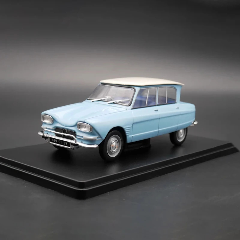 IXO Diecast 1:24 Scale Citroen AMI 6 1961 Alloy Classic Car Model Finished Product Simulation Toy Collection Gift Static Model