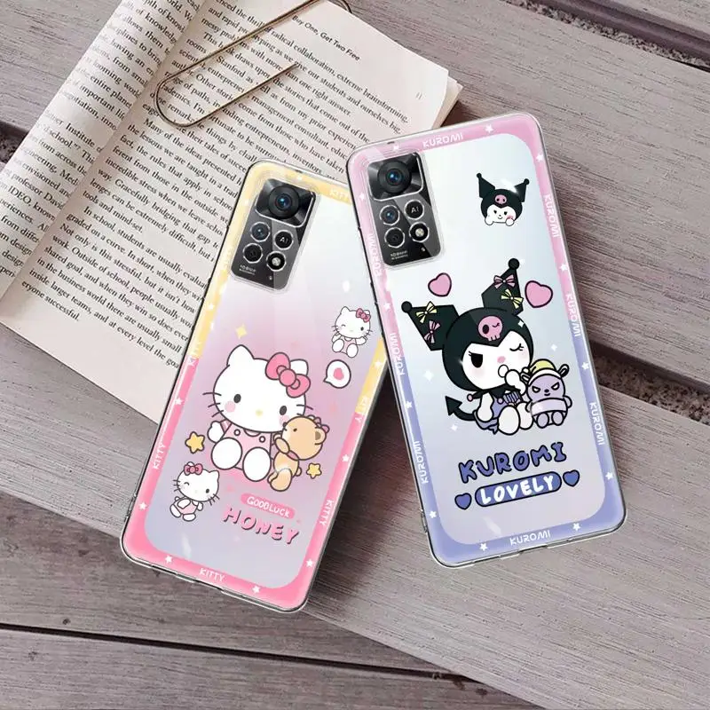 TPU Case Cheese Kitty Kuromi Pochacco For Xiaomi Redmi Note 9S 12C 9 9C 11 4G 5G 10C 9A 12 Pro 10 Pro 9T 10A 8T 8 7