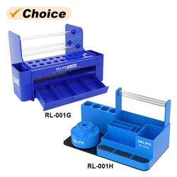 RELIFE RL-001G RL-001H Large Capacity Storage Bracket Mobile Phone Repair Glue Screwdriver Tweezers Brush Organize Holder