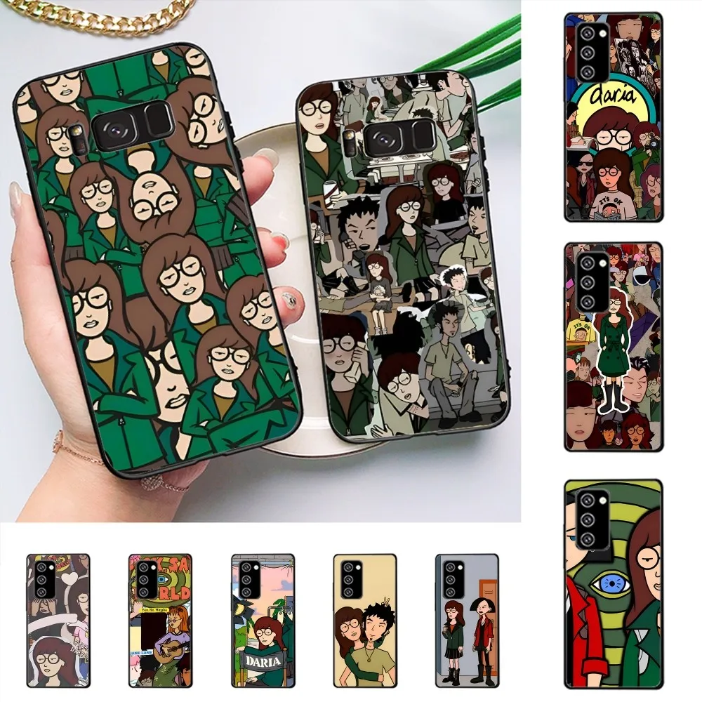 Cartoon D-Daria Phone Case For Samsung Note 8 9 10 20 pro plus lite M 10 11 20 30 21 31 51 A 21 22 42 02 03