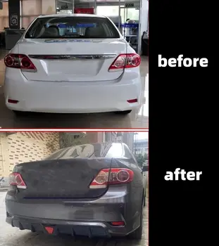 適用於豐田卡羅拉 07-10 11-13 款的前後唇側裙改裝新款未噴漆汽車擾流板車身套件汽車配件 10 最佳銷售 豐田卡羅拉車身套件 - №6