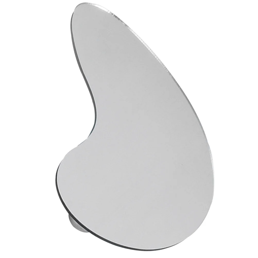 

Moon Shaped Acrylic Mirror Tray Silver Perfume Vanity ganizer for Jewelry Lipstick Tea Small Items Storage Bathroom Counter