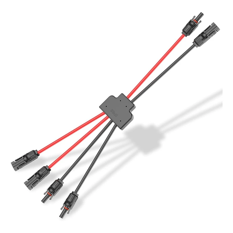 Solar Panels Connectors Cable 10AWG 2 to 4 Y Branch Parallel Adapter Tool-Free (FMM/MFF)