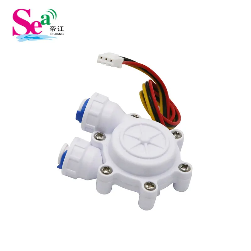 2PCS Coffee maker flowmeter Drinking water dispenser flowmeter sensor Pagoda interface Hall sensor manufacturer 2 points