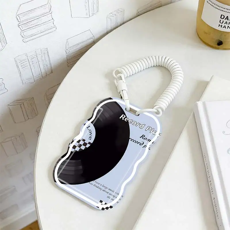 Cards Cover for Student Bus/Meal Card Protection Case Kpop Photocard Holder Stretchable Spring Cord Photo Protector